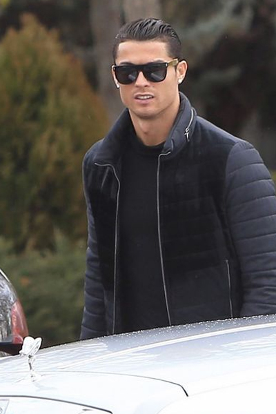 Ronaldo wearing flat top retrosuperfuture